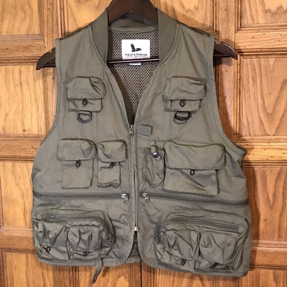 Field & Stream 20 Pocket Outdoor Utility Vest Men's M Fly Fishing Hiking Hunting - Picture 1 of 13